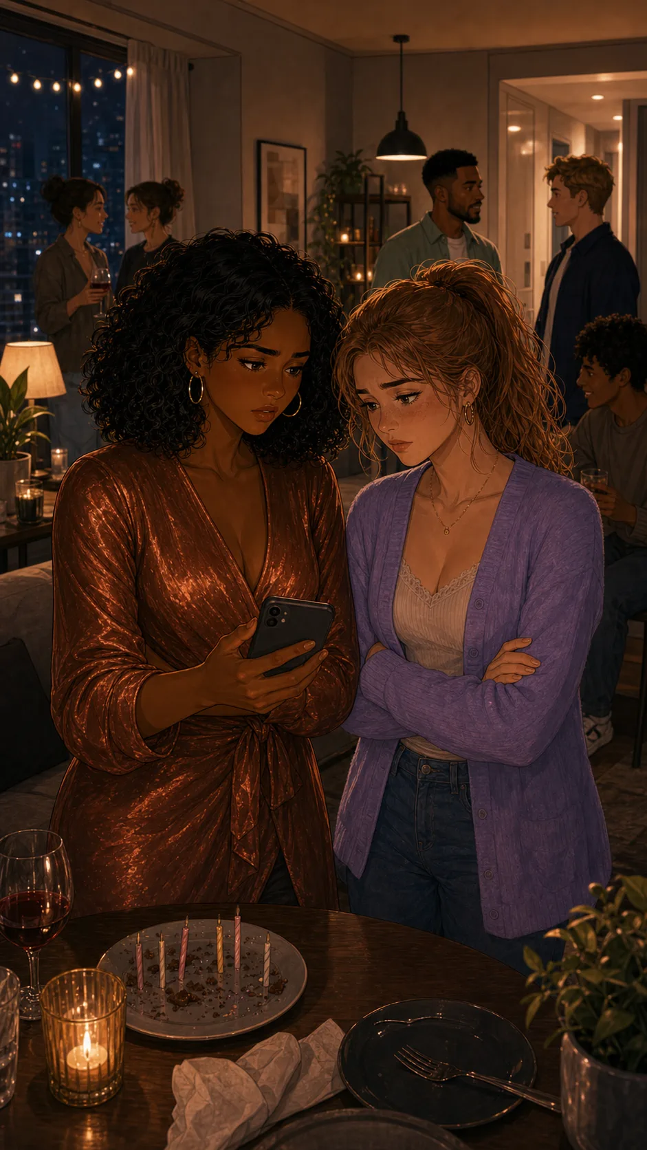 Naya and Lila decide what to do about the birthday post.