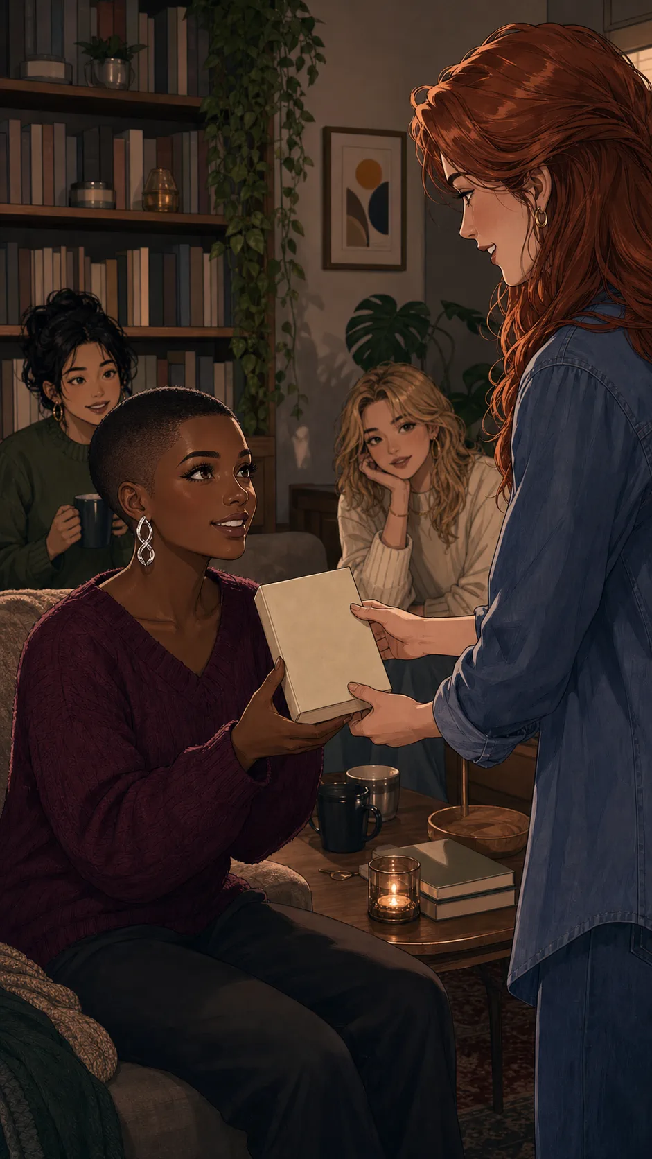 Etta borrows a plain paperback from Jade.