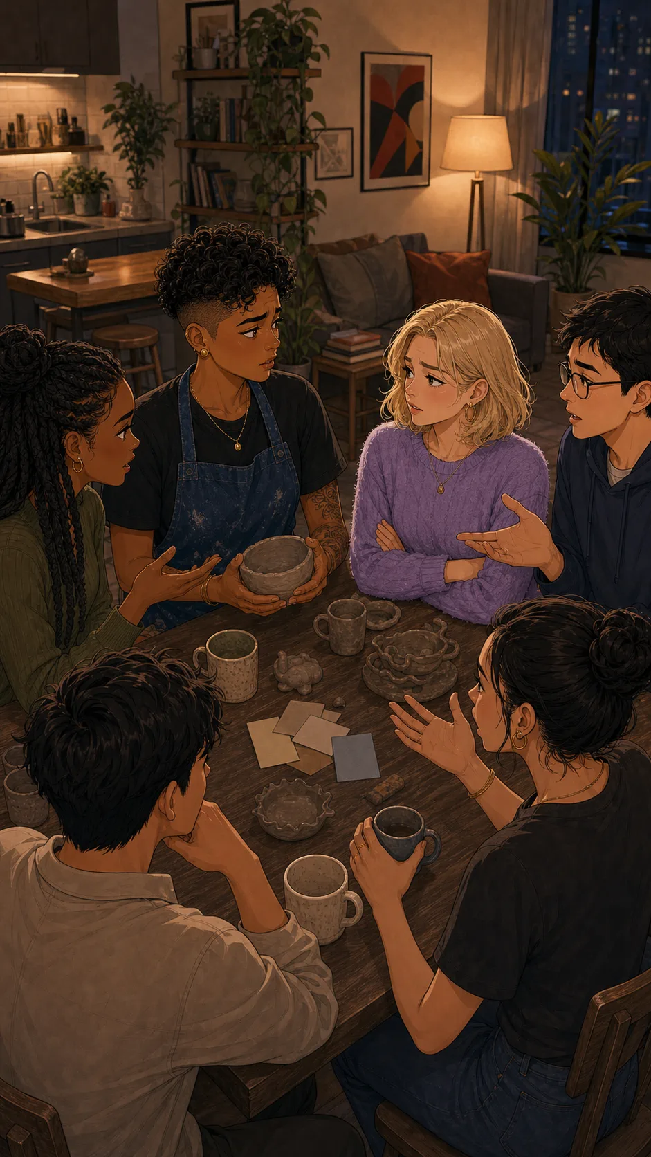 Friends split over the transferred pottery class pass.