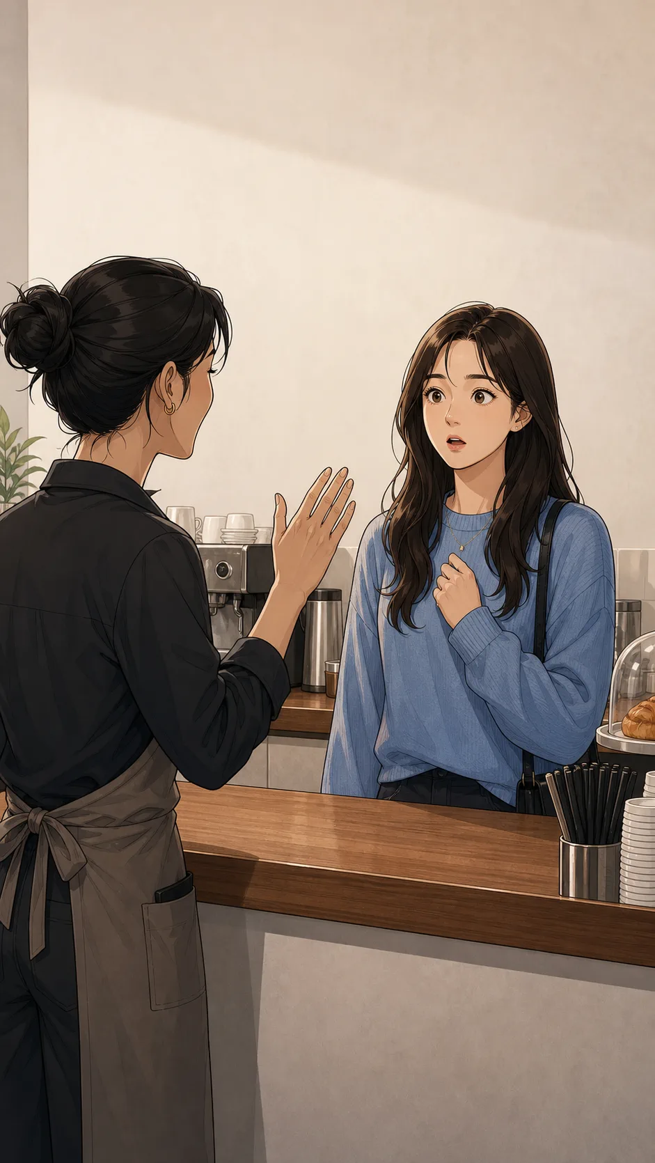 June is surprised when a stranger recognizes her at a cafe from Eli's presentation.