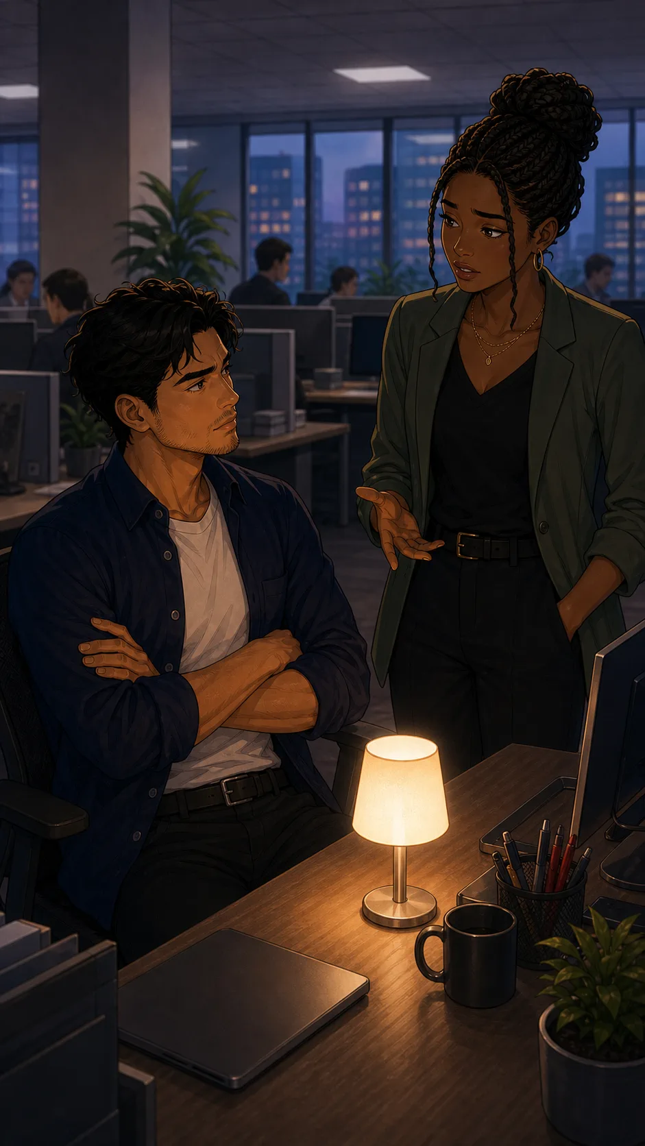 Eli confronts Harper about the lamp signal.