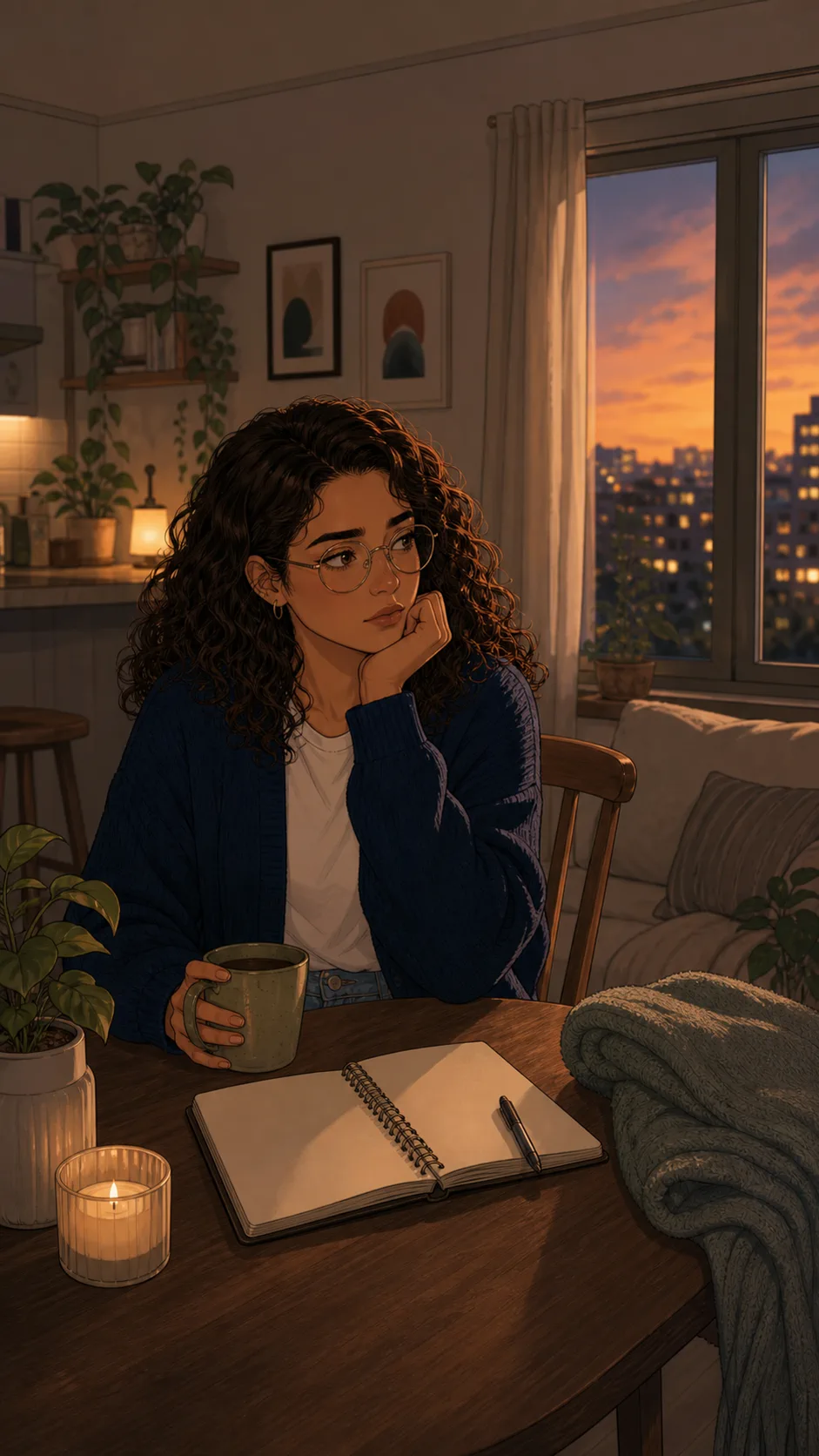 Mara sits alone with coffee and thinks about her friendship boundary.