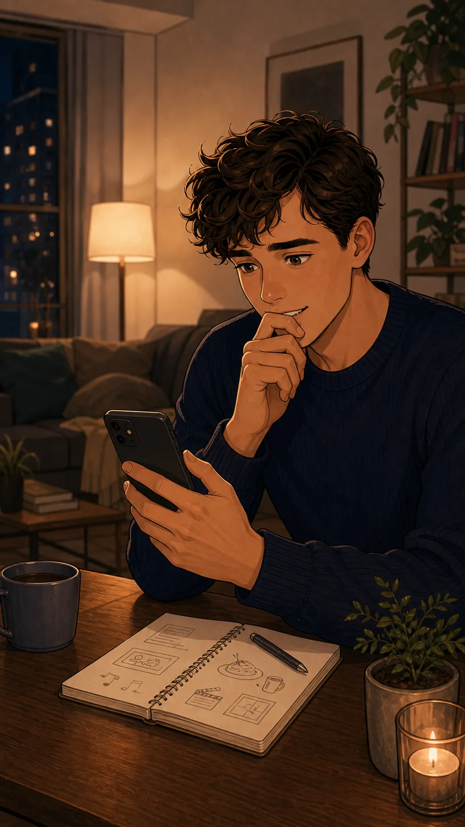 Owen nervously plans a second date at home.