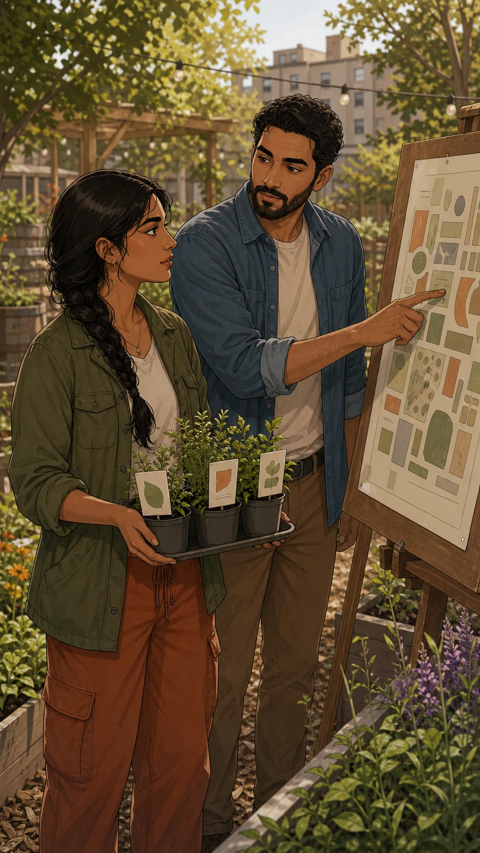 My Herb Labels Became the Community Garden Map cover art