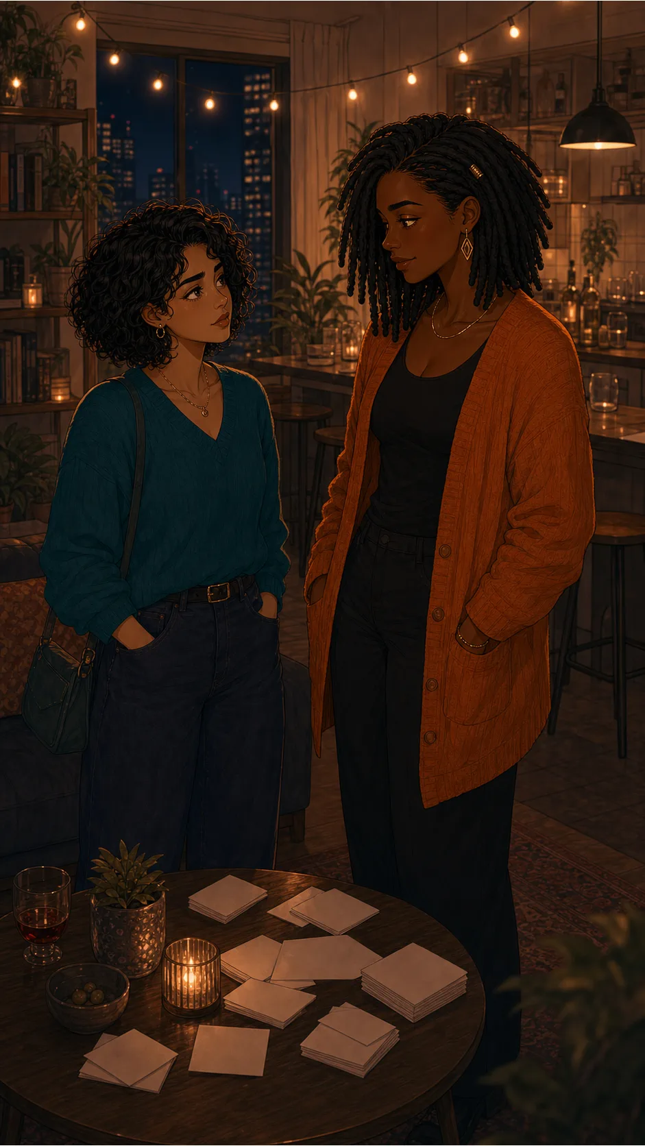 Aria and Bree decide what to do about the icebreaker cards.