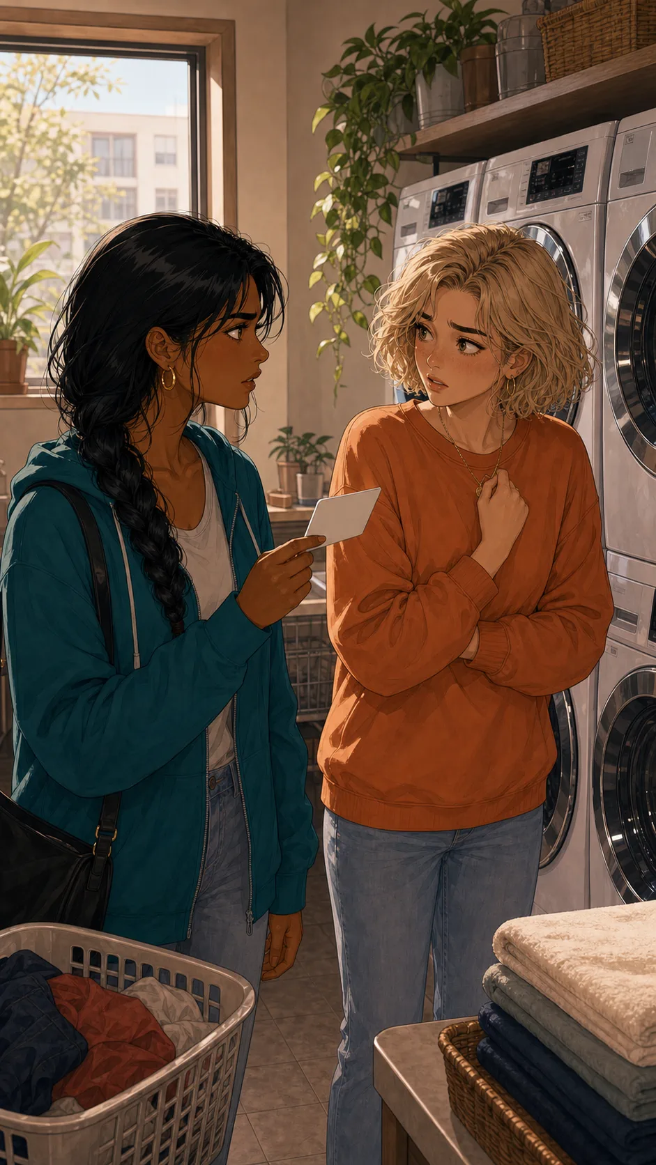 Talia confronts Brooke about using the laundry card.