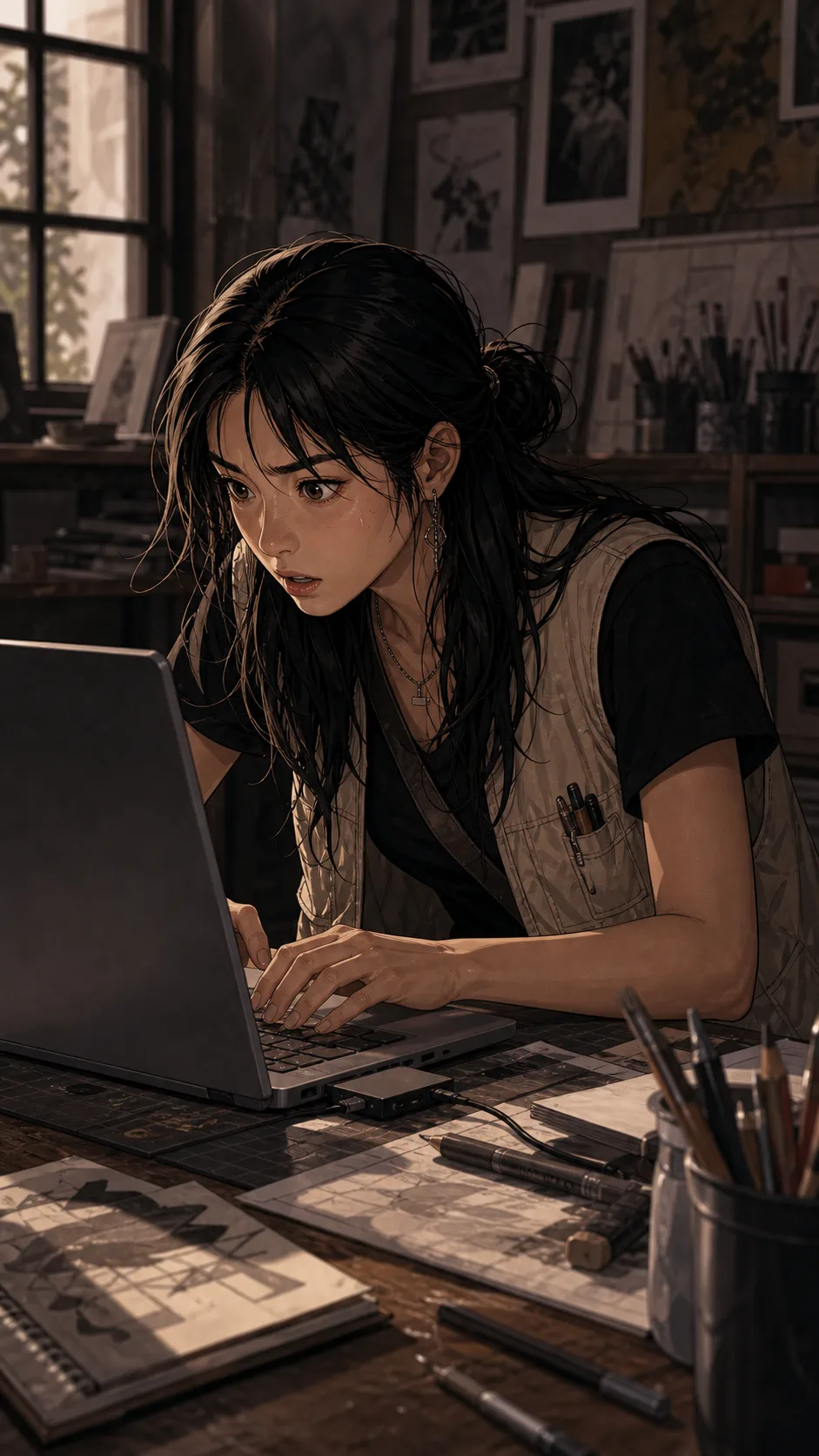 Juno rushes while copying files from the memory card.
