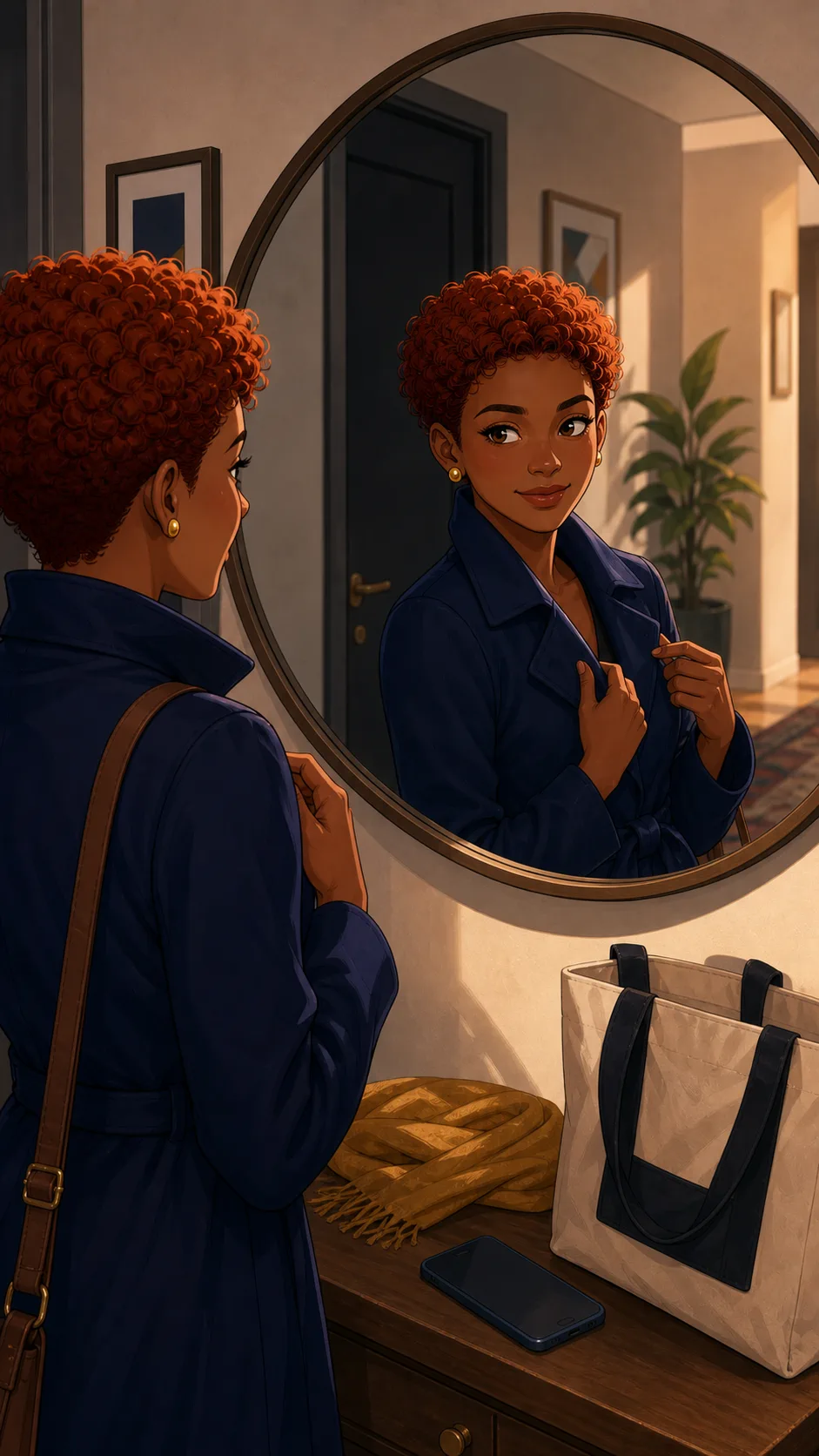 Riley gets ready for a quiet museum date.