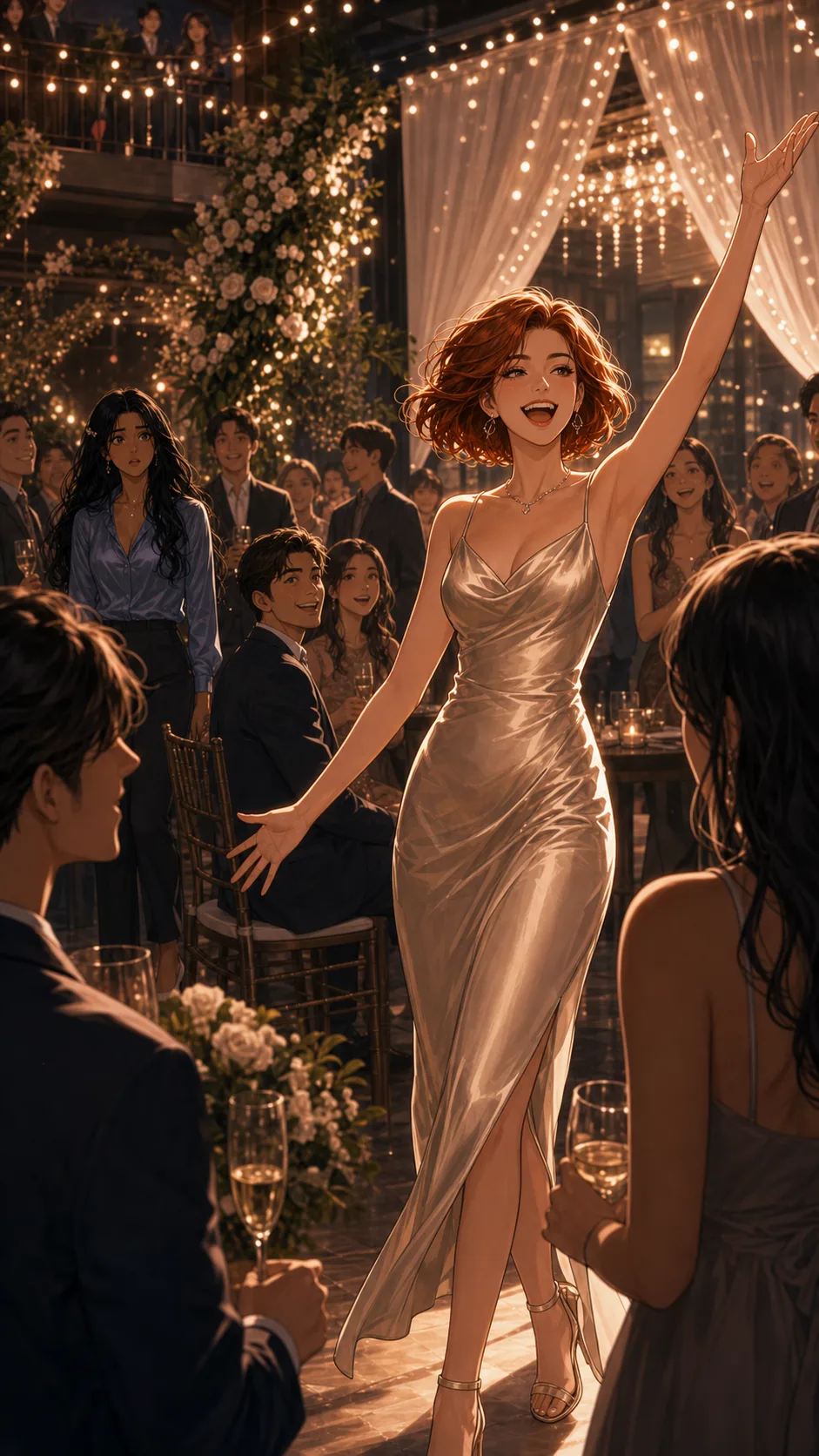 Bri makes an entrance at the engagement party while Noelle notices the song.