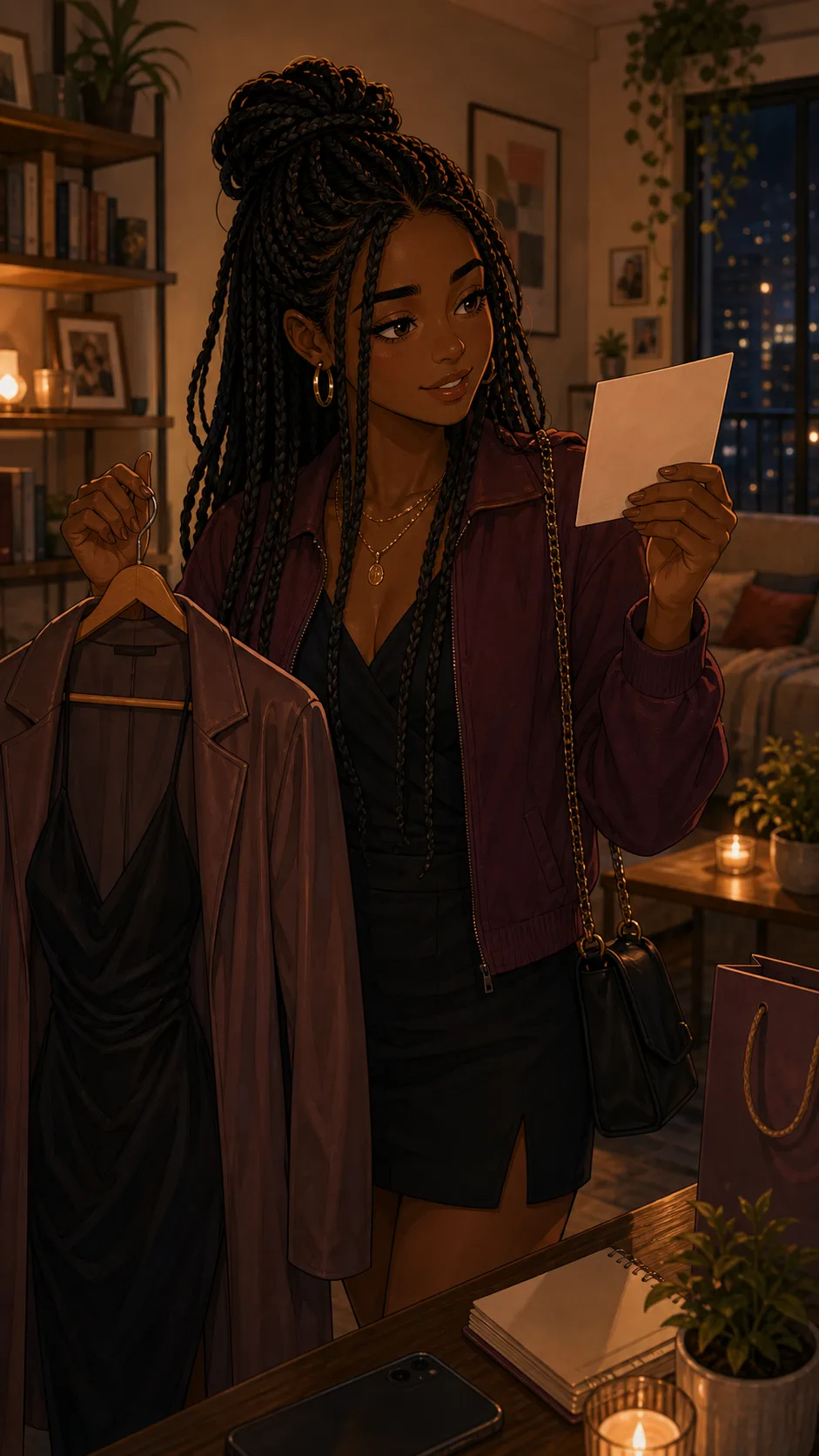 Layla marks Friday for a rescheduled date on a blank calendar card.