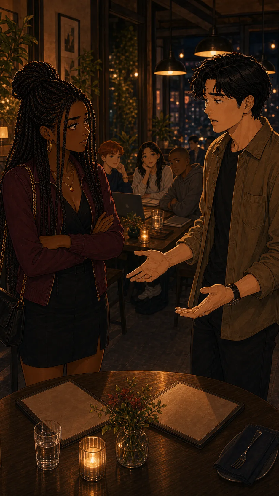 Layla and Evan discuss the rain check.