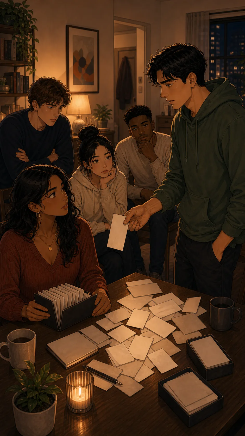 Leo asks Samira to store one shared grocery receipt.