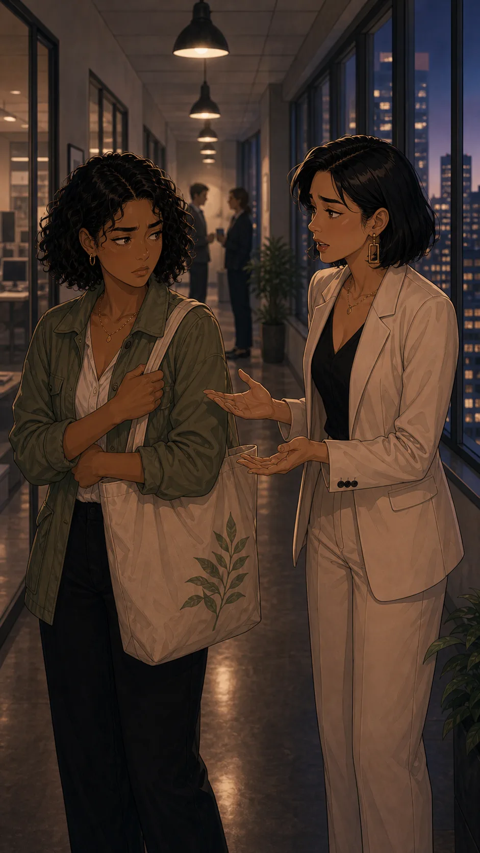 Juno explains herself while Mara says the story was still hers.